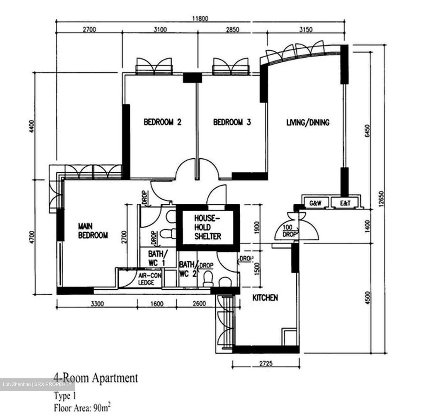 Blk 26D Membina Court (Bukit Merah), HDB 4 Rooms #588606241